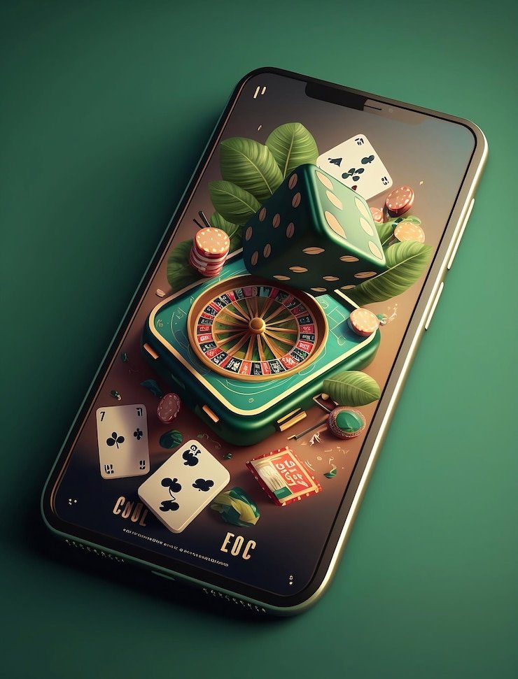 Antarmuka aplikasi mobile hwtoto dengan dashboard sepak bola dan permainan meja